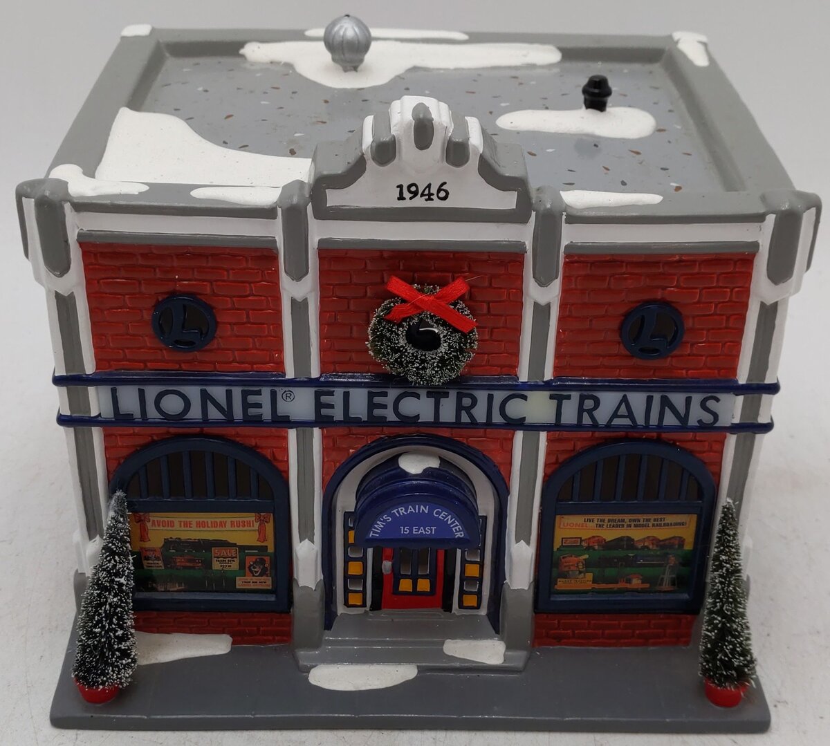 Dept 56 54947 The Original Snow Village Lionel Electric Train Shop EX