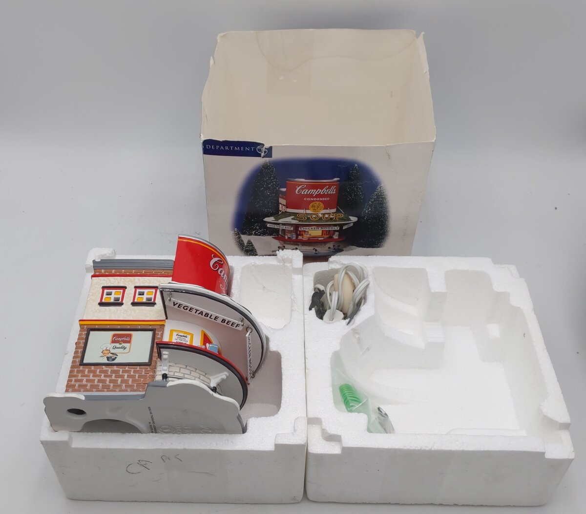Dept 56 55309 Snow Village "Campbell's Soup Counter" Ceramic Building LN/Box