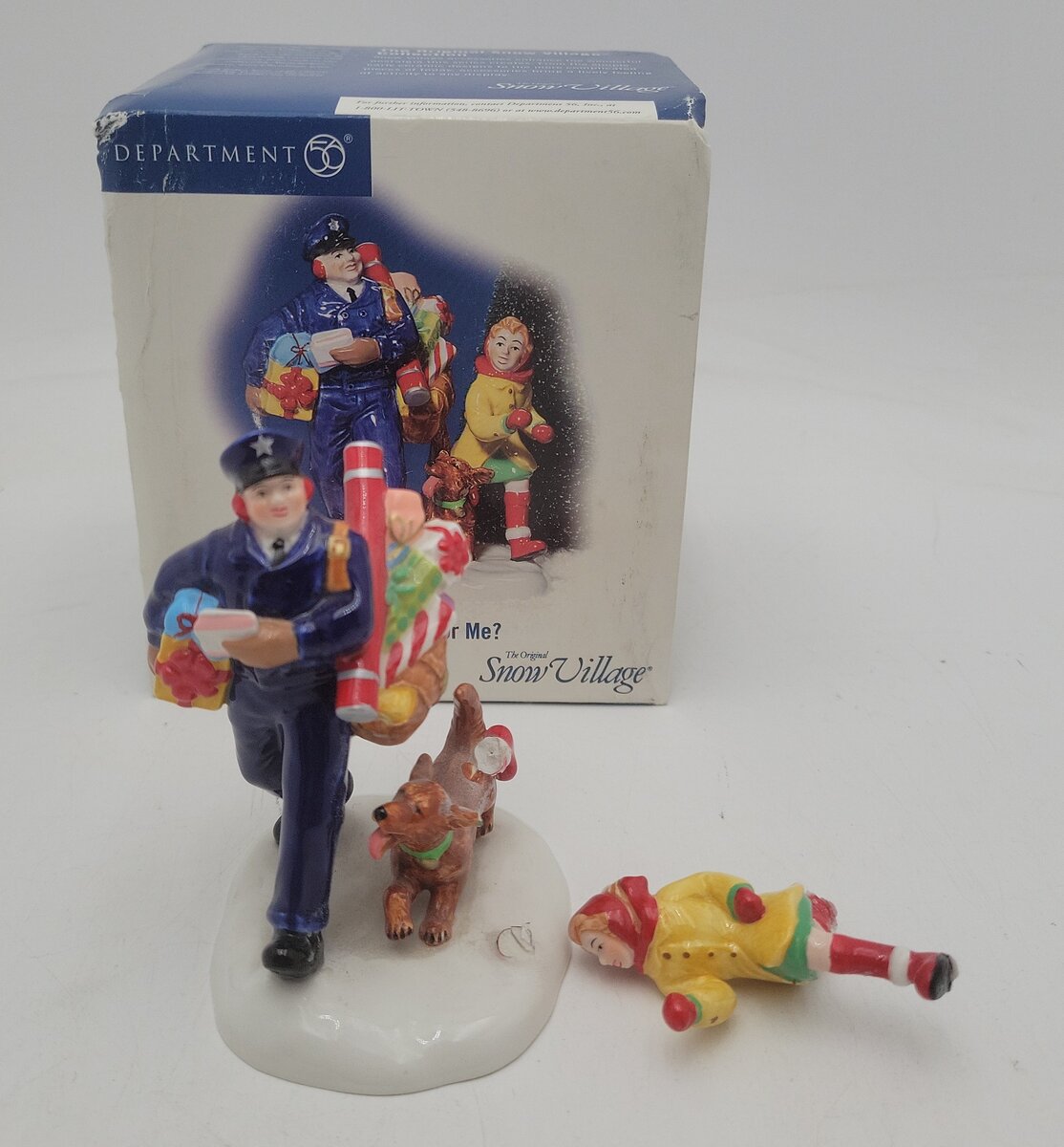 Dept 56 56.55262 Snow Village "Something For Me?" Ceramic Figurine EX/Box