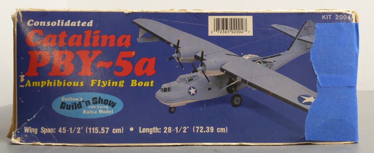 Guillows 2004 1:28 Catalina PBY5a Amphibious Flying Boat Military Plane Kit VG/Box