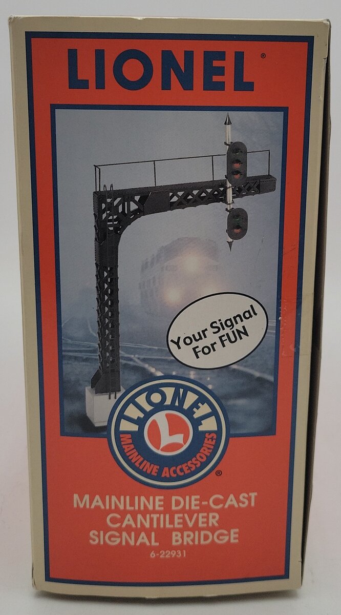 Lionel 6-22931 O Gauge Diecast Cantilever Signal Bridge EX/Box