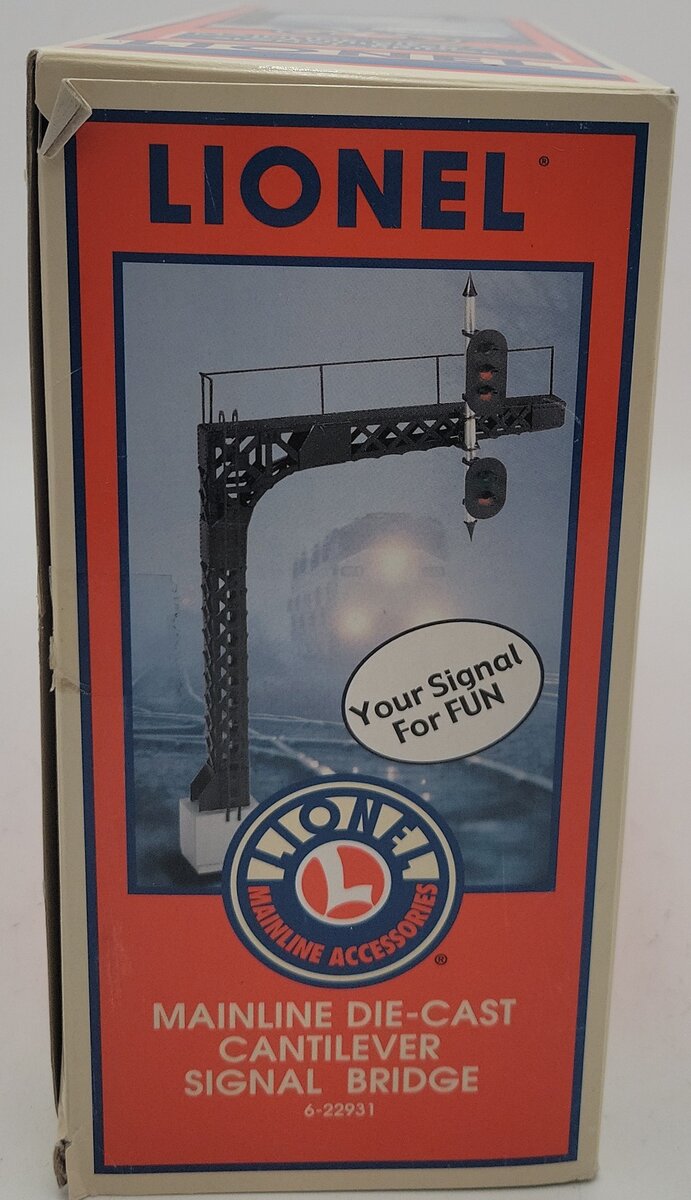Lionel 6-22931 O Gauge Diecast Cantilever Signal Bridge EX/Box