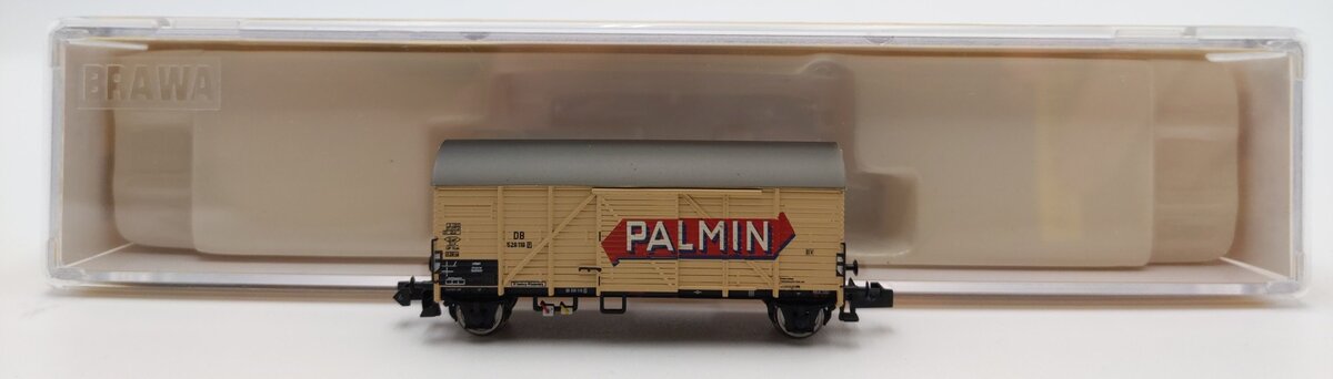 Brawa 67224 N Scale Deutsche Bundesbahn "Palmin" Covered Freight Car #528118 LN/Box