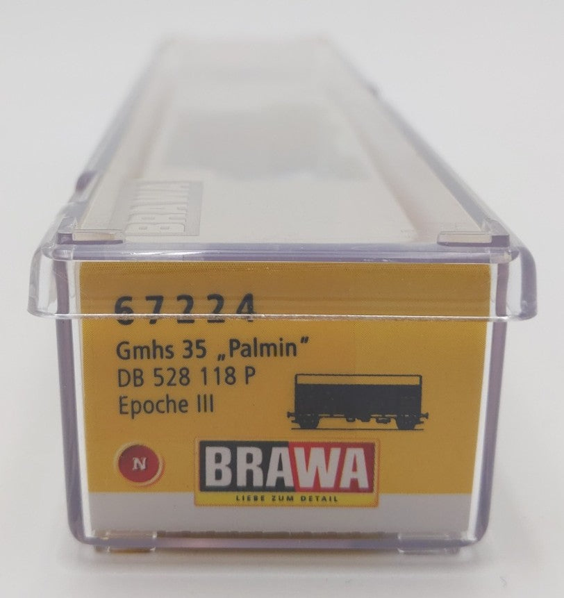 Brawa 67224 N Scale Deutsche Bundesbahn "Palmin" Covered Freight Car #528118 LN/Box