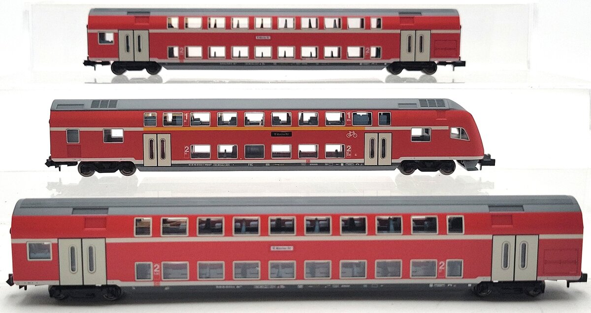 Trix 15864 N Scale DB Bi-Level Three Car Passenger Set [3] LN/Box
