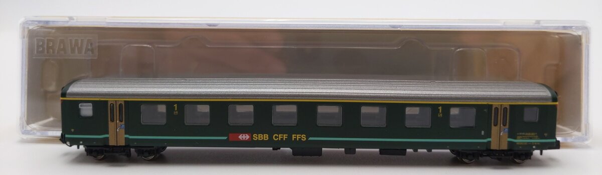 Brawa 65206 N Scale Swiss Federal Railways 1st Class Coach Passenger Car LN/Box