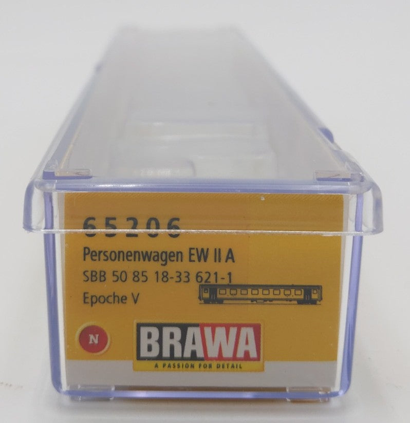 Brawa 65206 N Scale Swiss Federal Railways 1st Class Coach Passenger Car LN/Box