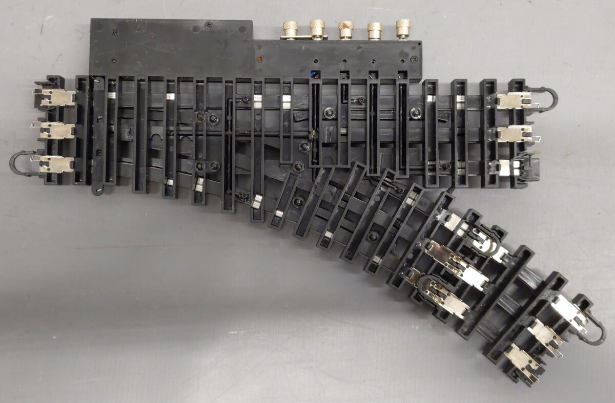 K-Line K-0763 O Gauge SuperSnap 31" Left Hand Remote Switch Turnout VG/Box