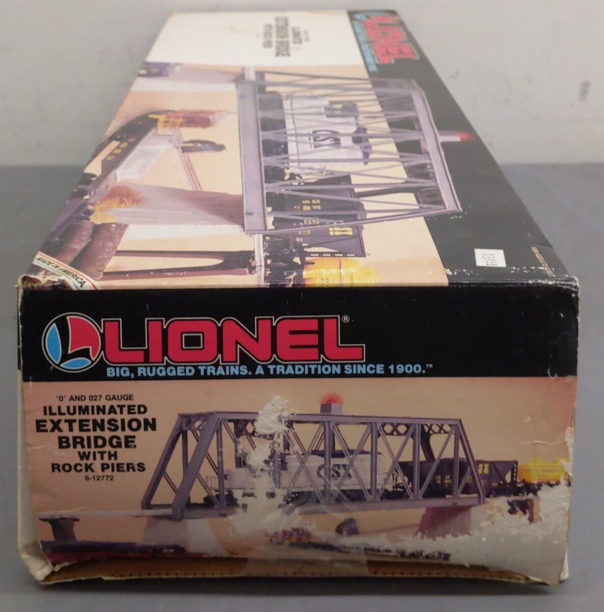 Lionel 6-12772 O Gauge Truss Bridge with Flasher and Piers VG/Box
