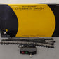 K-Line 6-21400 O Scale SuperSnap 72" Right Hand Remote Switch Turnout VG/Box