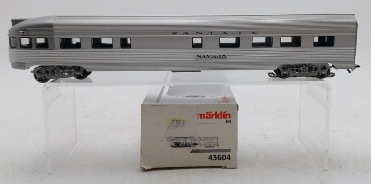 Marklin 43604 HO Scale ATSF Streamline Observation Car EX/Box