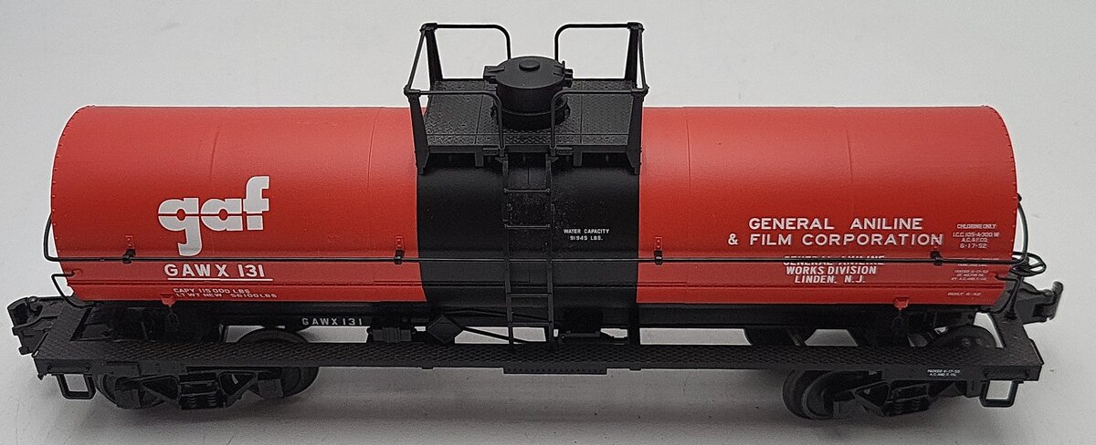 Atlas 3005510 O Gauge GAF (Linden, NJ) 11,000 Gal Tank 3-Rail #131 EX/Box