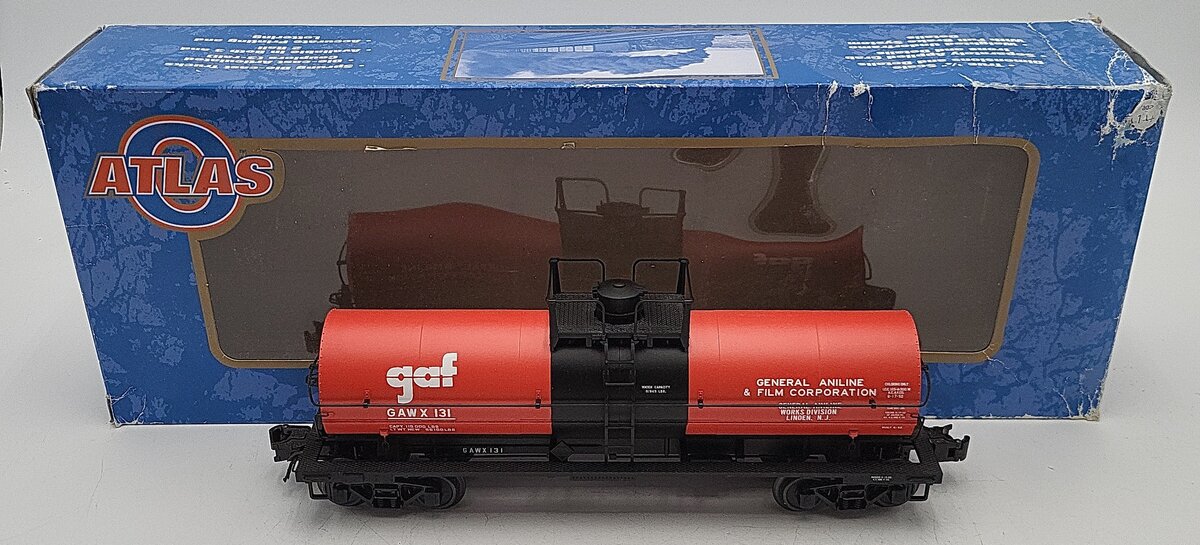 Atlas 3005510 O Gauge GAF (Linden, NJ) 11,000 Gal Tank 3-Rail #131 EX/Box