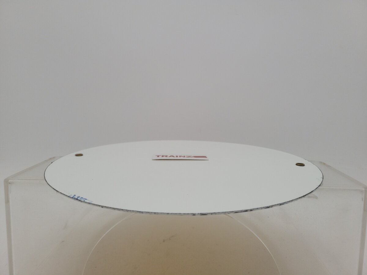 Acme 0115 Vintage Yellow & Blue 9" Round Metal Plate "C and O For Progress" EX