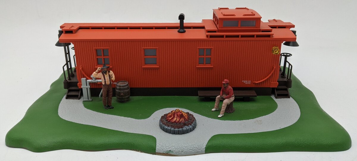 MTH 30-90013 O Scale Orange Yard Work Office with Operating Fire EX/Box