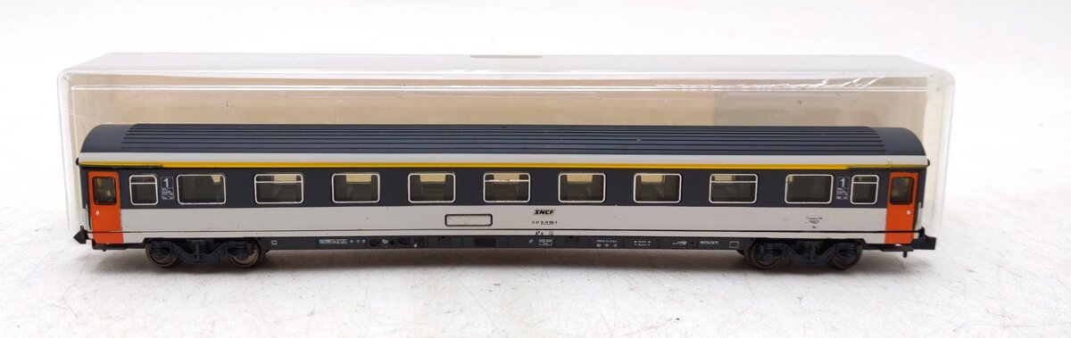 Trix 3103 N Scale Minitrix SNCF 1st Class Passenger Coach Car w/ Lighting LN/Box