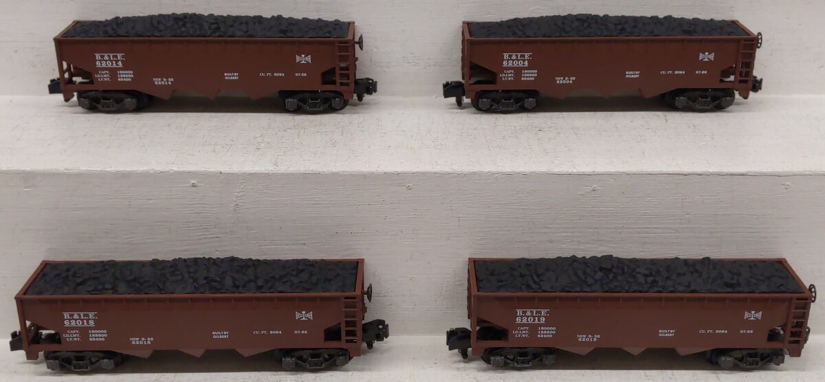 American Flyer 6-48613 S Bessemer & Lake Erie 3-Bay Hopper Set (Set of 4) EX/Box