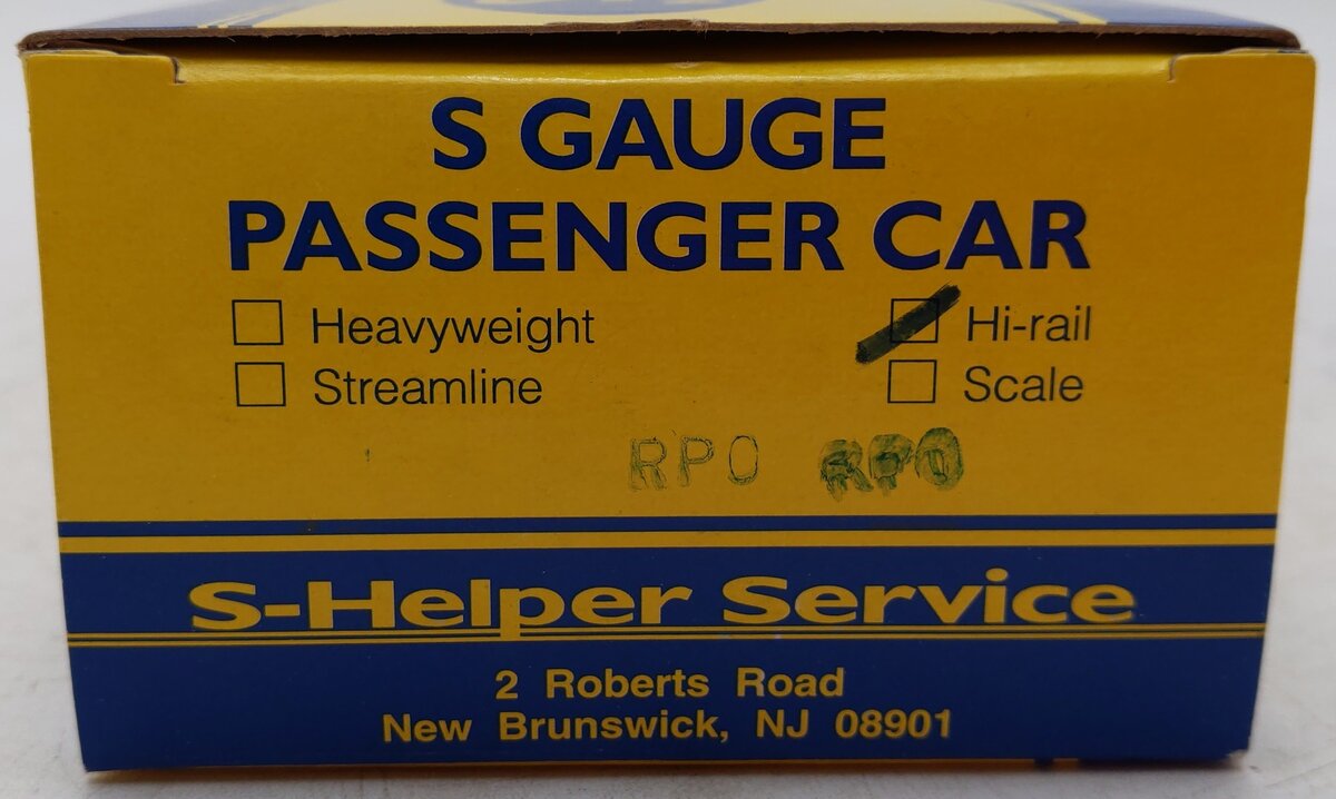 S-Helper S Scale Pullman RPO Post Passenger Car EX/Box