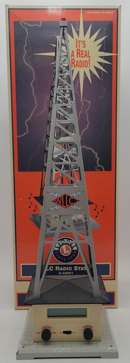 Lionel 6-32991 O Gauge WLLC Radio Station Tower EX/Box