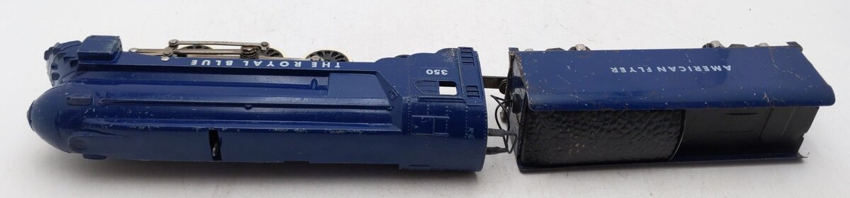 American Flyer 350 Vintage S B&O The Royal Blue 4-6-2 Die-Cast Steam Locomotive VG
