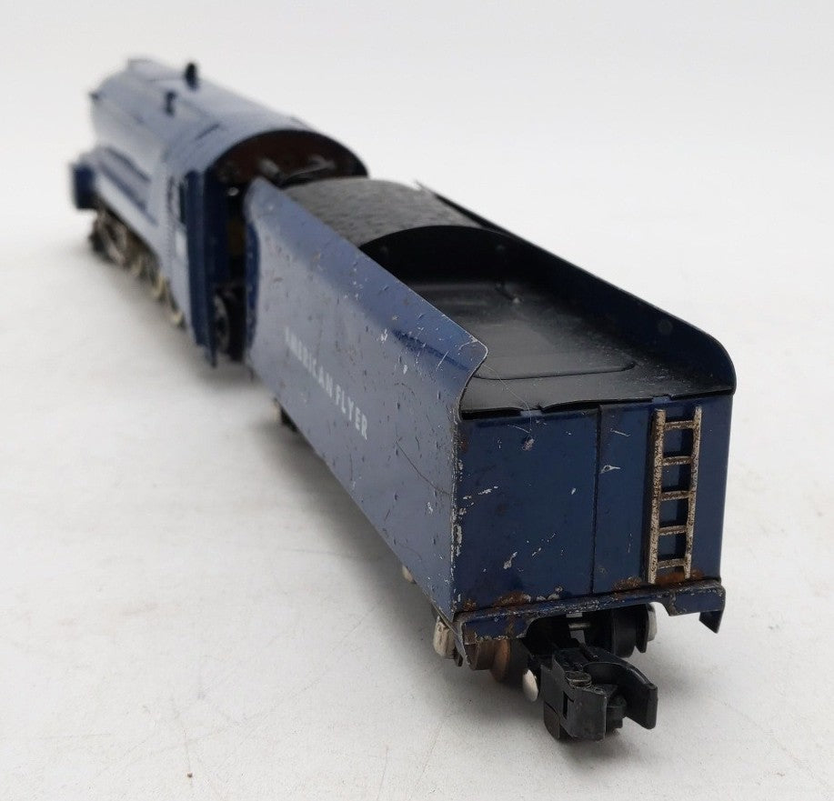 American Flyer 350 Vintage S B&O The Royal Blue 4-6-2 Die-Cast Steam Locomotive VG