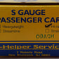 S-Helper S Scale Pullman Coach Passenger Car EX/Box
