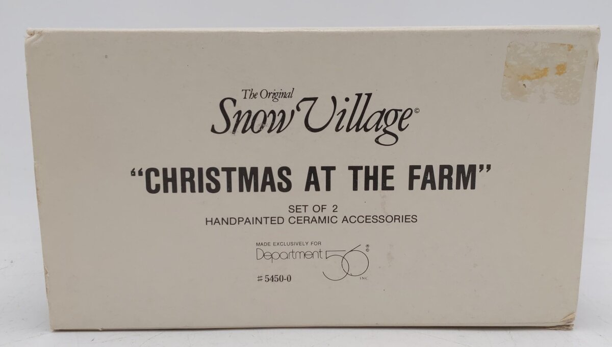 Dept 56 5450-0 Snow Village "Christmas At The Farm" EX/Box