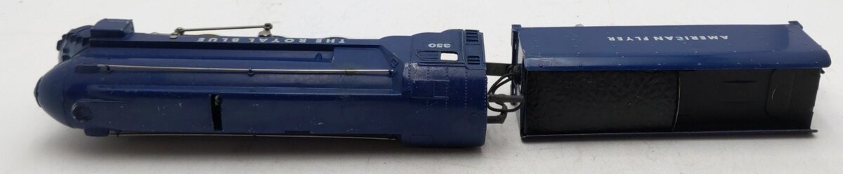 American Flyer 350 Vintage S B&O The Royal Blue 4-6-2 Die-Cast Steam Locomotive VG