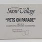 Dept 56 5472-0 Snow Village "Pets On Parade"  (Set Of 2) VG/Box