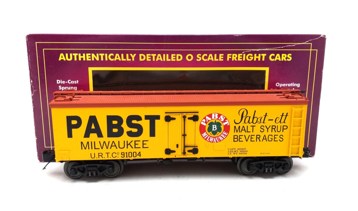 MTH 20-94301 O Gauge Pabst Milwaukee Refrigerator Car #91004 EX/Box