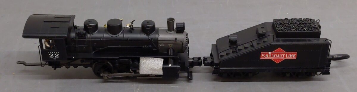 MTH 30-1432-1 Pittsburg Shawmut 0-6-0 USRA Steam Swithcher #22 w/PS2.0 EX/Box