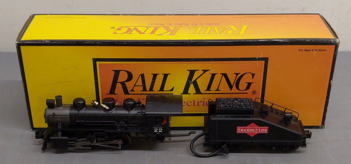 MTH 30-1432-1 Pittsburg Shawmut 0-6-0 USRA Steam Swithcher #22 w/PS2.0 EX/Box