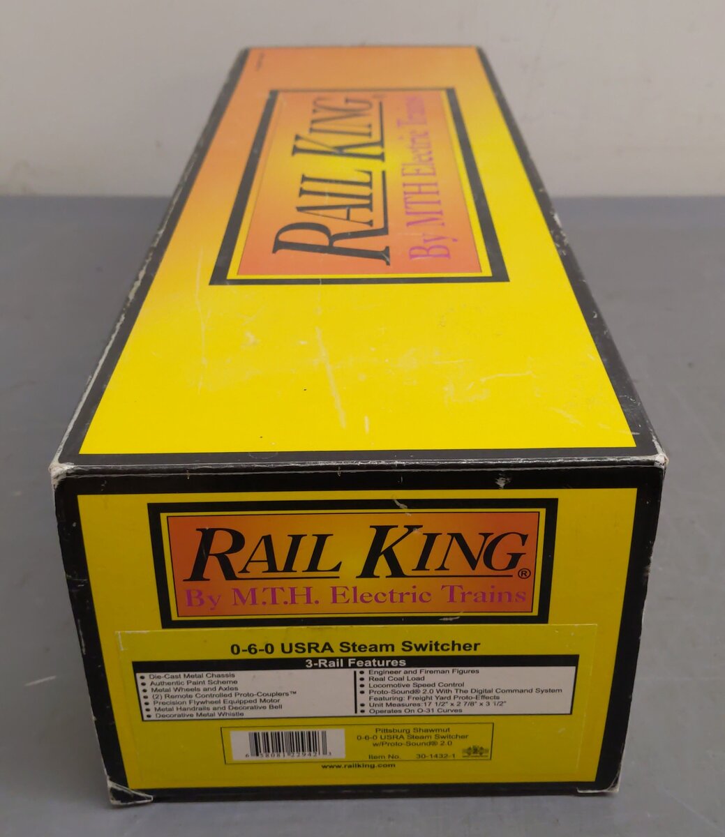 MTH 30-1432-1 Pittsburg Shawmut 0-6-0 USRA Steam Swithcher #22 w/PS2.0 EX/Box