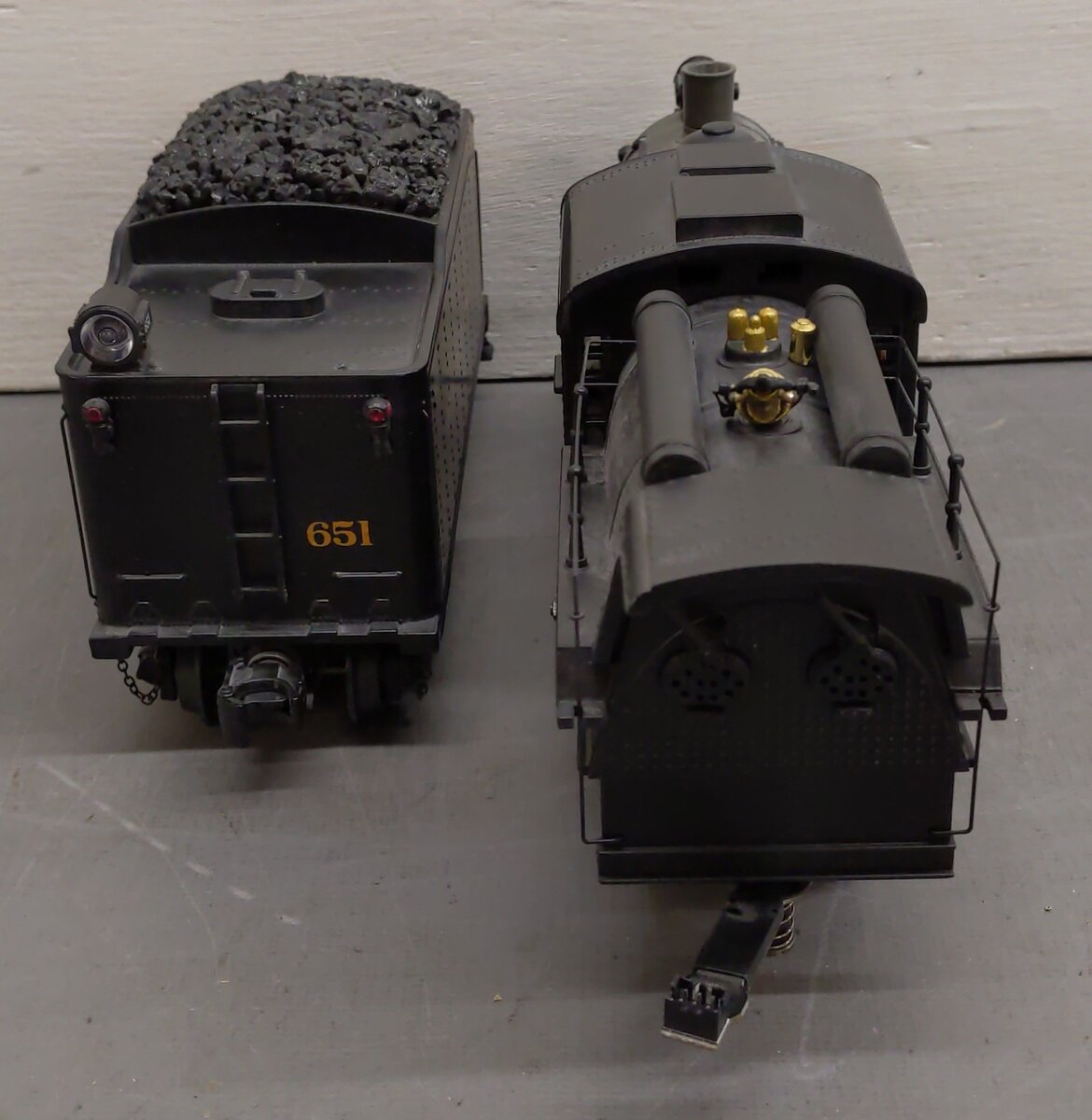 MTH 30-1636-1 O Gauge Reading 4-6-0 Imperial Camelback Steam Engine #651 w/PS3.0 EX/Box