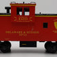 K-Line K613-1451 O Gauge Delaware & Hudson Extended Vision Caboose #35712 VG/Box