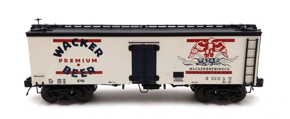 MTH 20-94347 O Wacker 36' Woodsided Reefer Car EX/Box