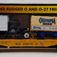 MTH 30-76122 O Gauge Milwaukee Road Flatcar With 2 Box Trucks #60 EX/Box