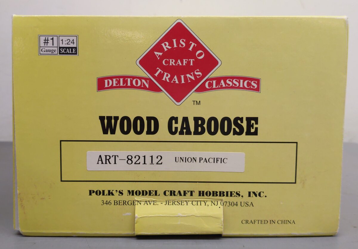 Aristo-Craft 82112 Union Pacific Caboose w/ Metal Wheels #3574 EX/Box