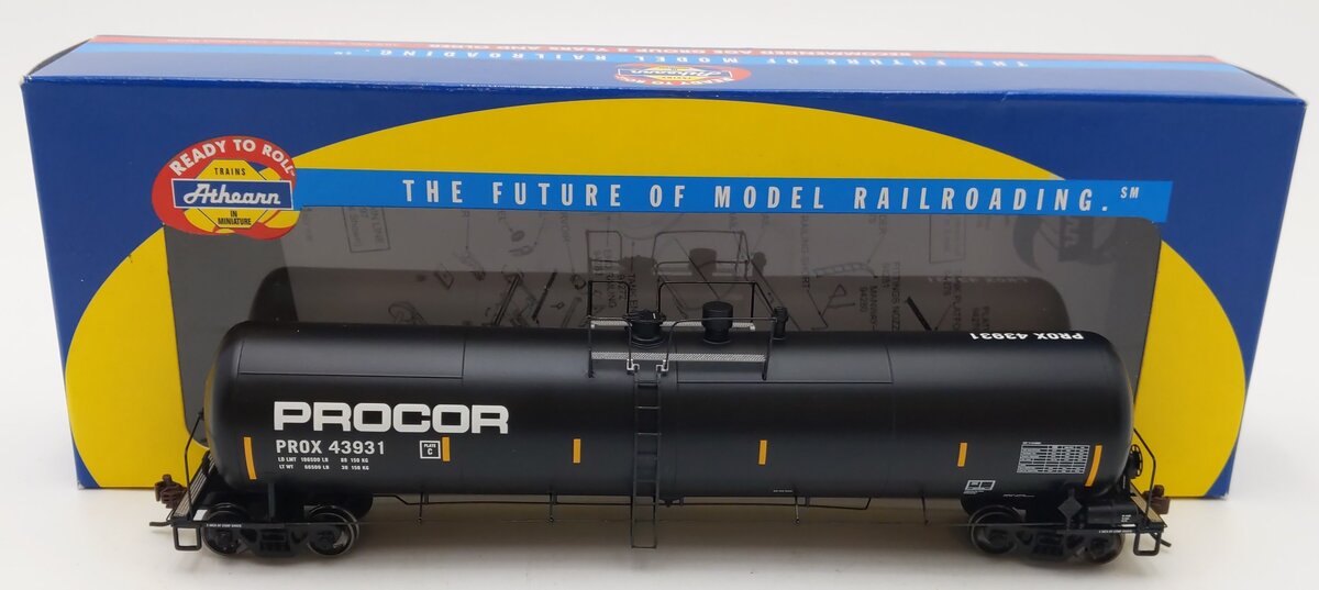 Athearn 94257 HO Procor 30K Gallon Ethanol Tank Car #43931 EX/Box