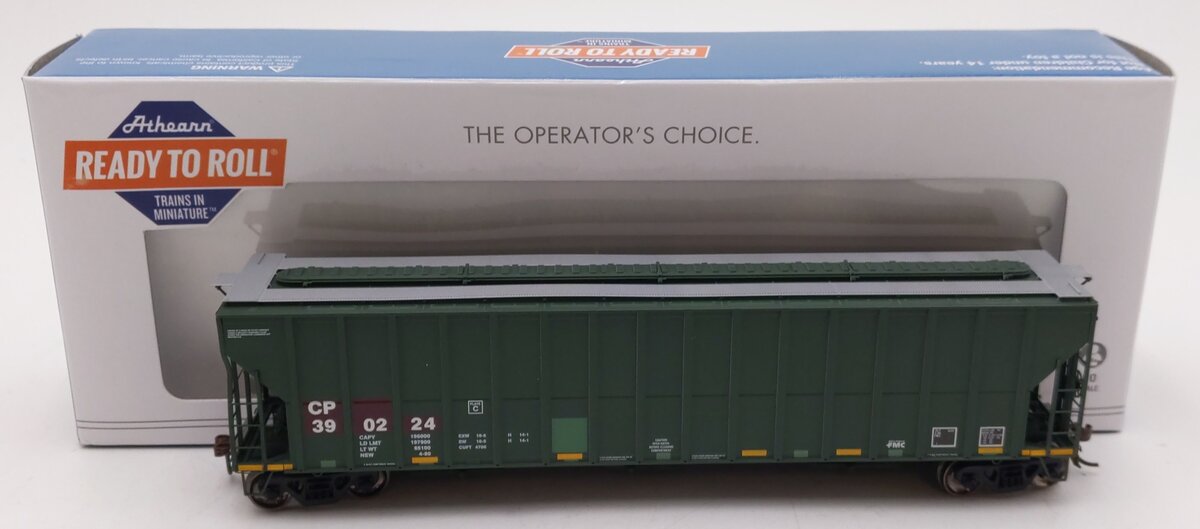 Athearn 81993 HO Ex-NAHX/CPR RTR FMC 4700 Covered Hopper #390224 EX/Box