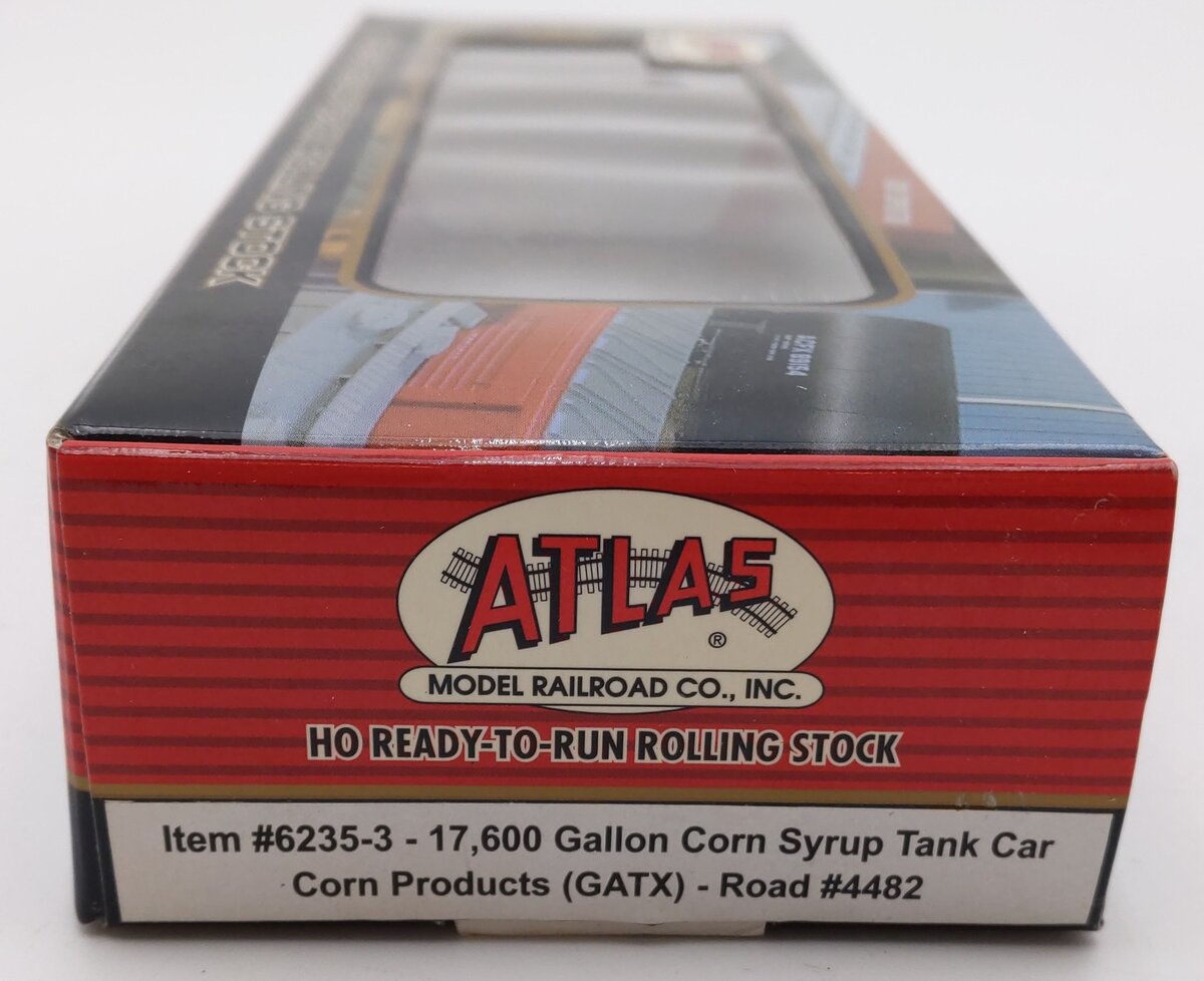 Atlas 6235-3 HO GATX Corn Products 17,600 Gallon Corn Syrup Tank Car #4482