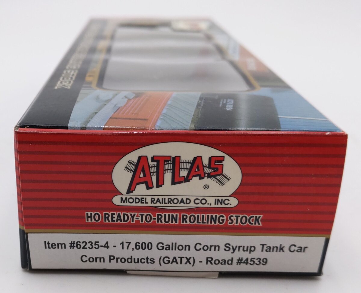 Atlas 6235-4 HO Scale GATX 17,6000 Gallon Corn Syrup Tank Car #4539 EX/Box