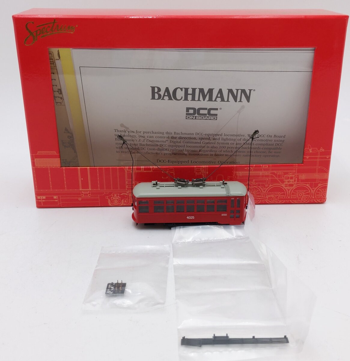 Bachmann 80202 HO Spectrum Birney Streetcar w/DCC, Baltimore EX/Box