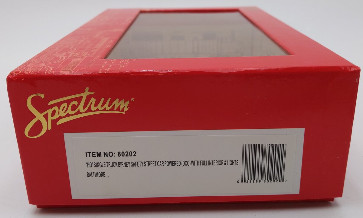 Bachmann 80202 HO Spectrum Birney Streetcar w/DCC, Baltimore EX/Box