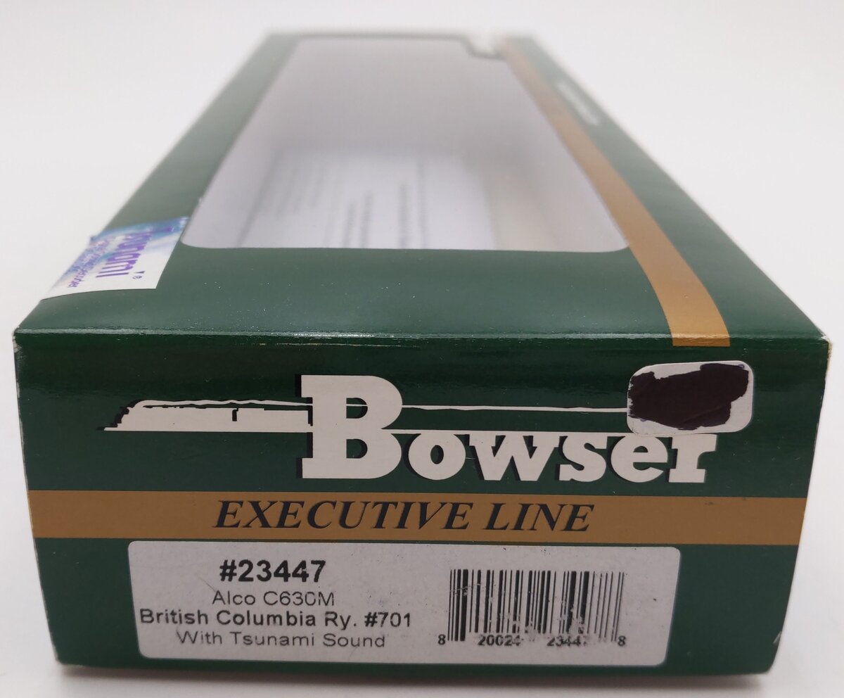 Bowser 23445 HO Scale British Columbia Railway Alco C630M Diesel Locomotive #701 EX/Box
