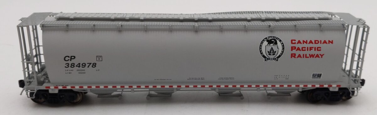 InterMountain 1017D HO Canadian Pacific 4-Bay Cylindrical Hopper Car #384978 EX/Box