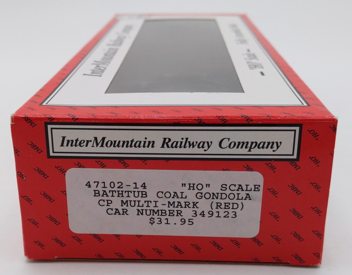 InterMountain 47102-14 HO Scale CP Multi-Mark Bathtub Coal Gondola #349123 LN/Box