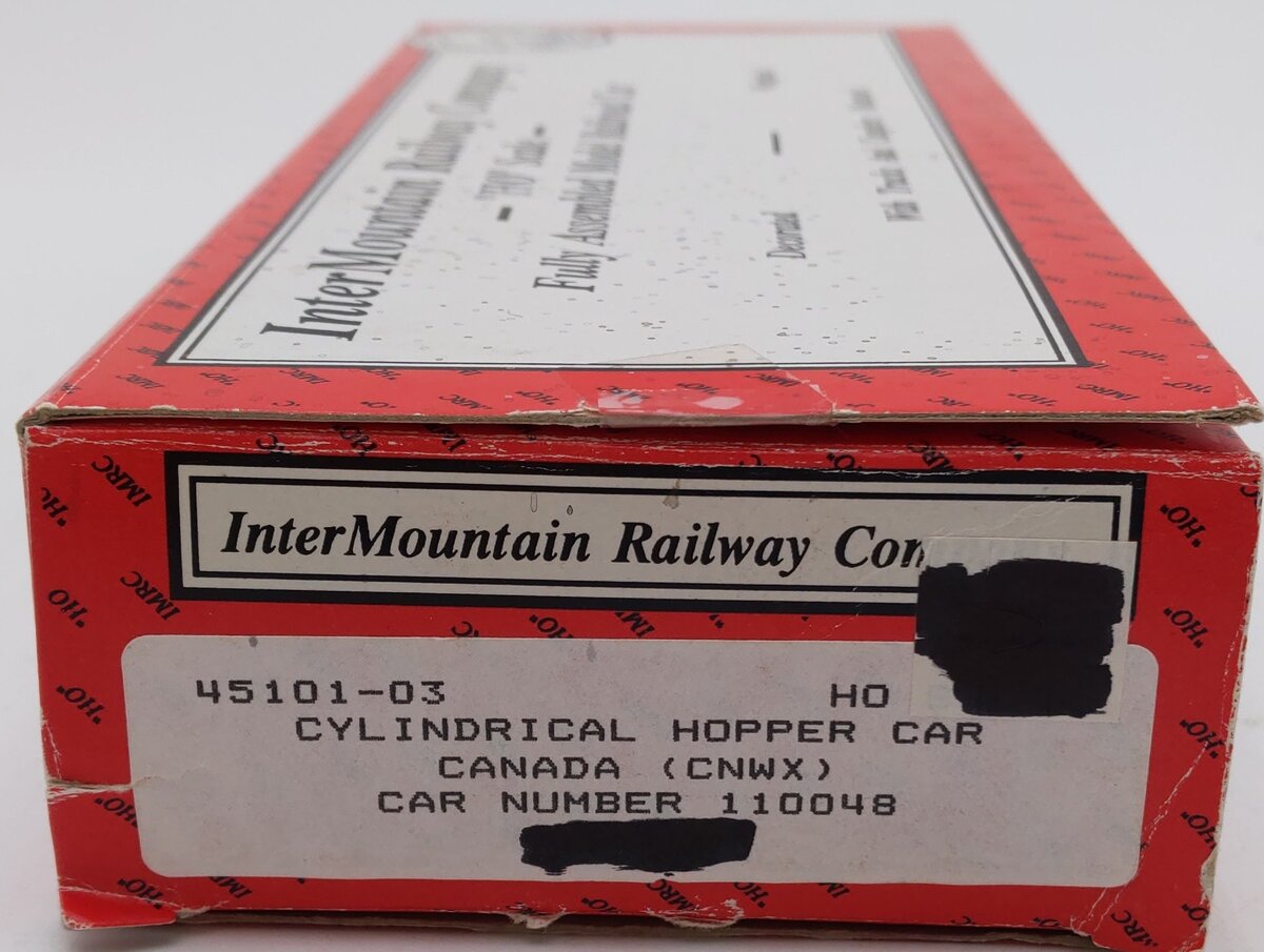 InterMountain 45101-03 HO Canada CNWX Cylindrical Hopper Car #110048 VG/Box