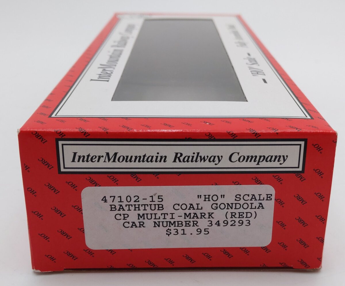 InterMountain 47102-15 HO Scale CP Multi-Mark Bathtub Coal Gondola #349293 LN/Box