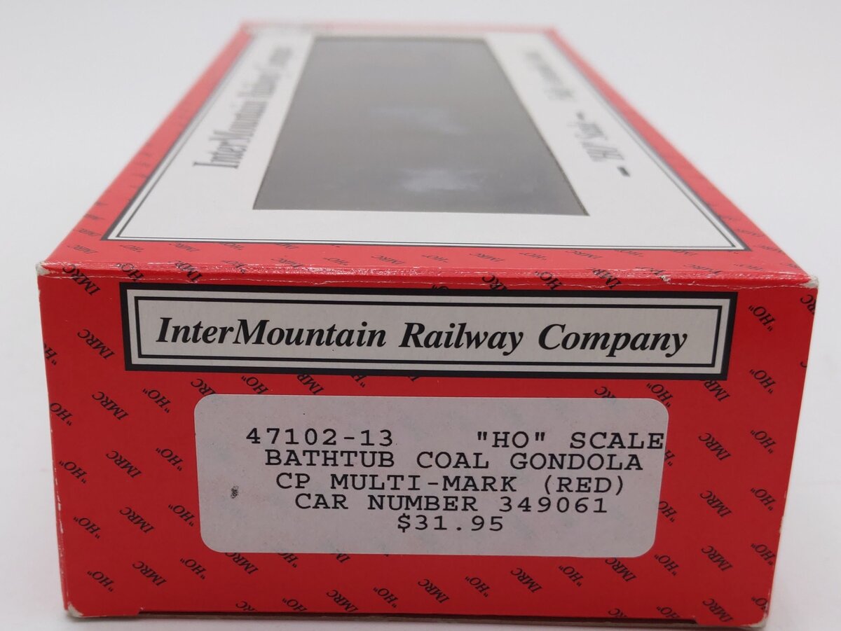 InterMountain 47102-13 HO Scale CP Multi-Mark Bathtub Coal Gondola #349061 LN/Box